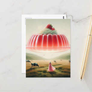 Cartão Postal Doce Surreal Rosa