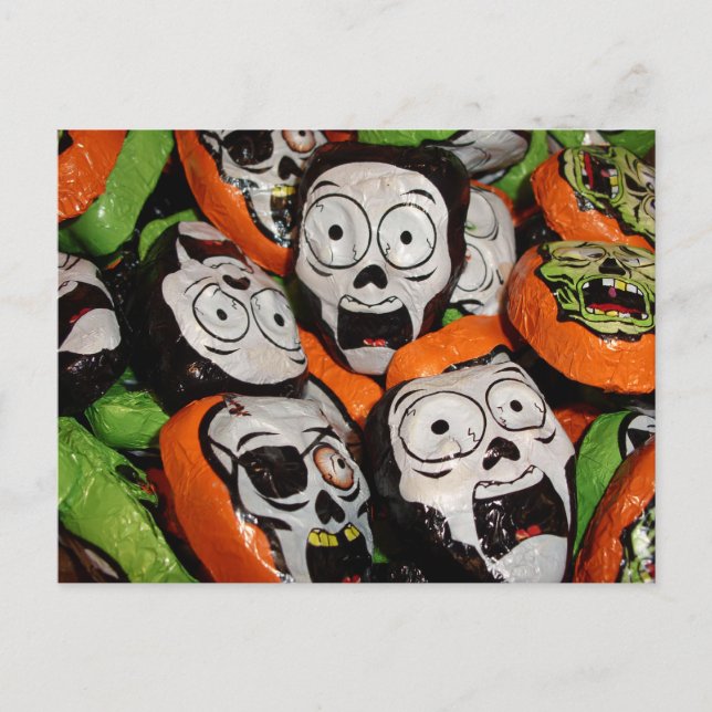 Cartão Postal Doces em Folha de Skulls & Zombies (Frente)