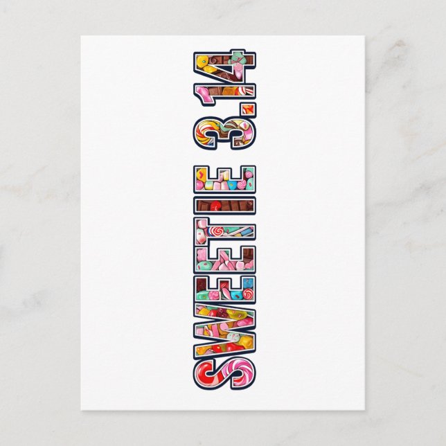 Cartão Postal Docinho Pi: Sonho de Candy Lover! (Frente)