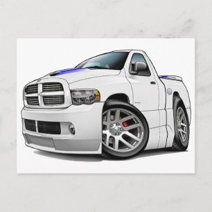 Cartão Postal Dodge SRT10 Ram White