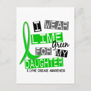 Cartão Postal Doença De Lyme Eu Visto Verde limão Para Minha F