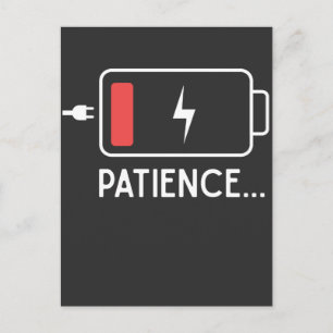 Cartão Postal Doença Engraçada Mãe e Pai Baixo Bateria Novo B