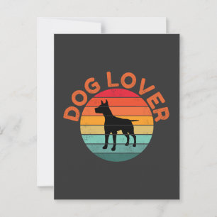 CARTÃO POSTAL DOG LOVER