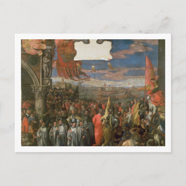 Cartão Postal Doge Andrea Contarini, vitoriosa de (Frente)