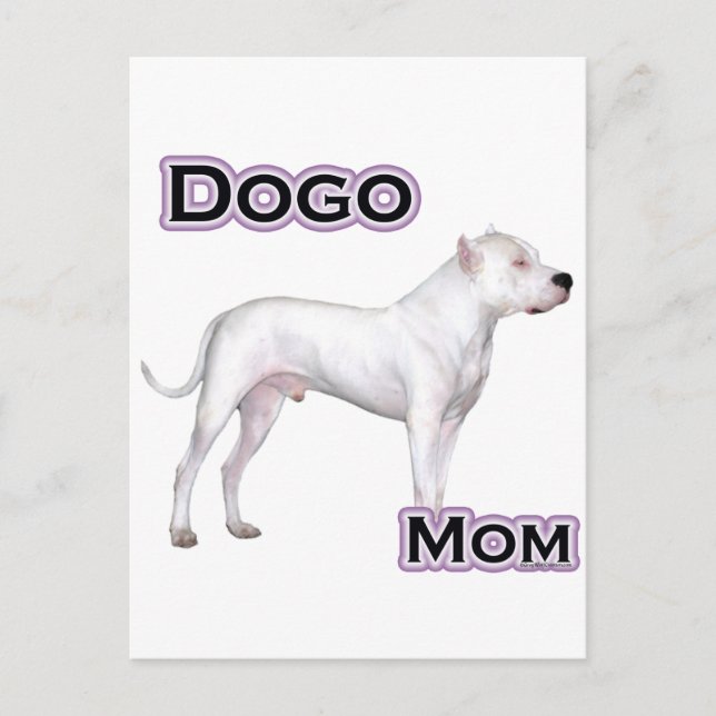 Cartão Postal Dogo Mãe 4 (Frente)