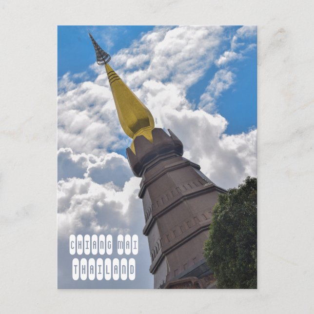 Cartão Postal Doi Inthanon em Chiang Mai Thailand (Frente)