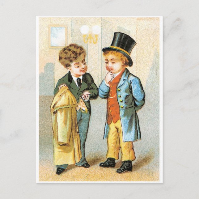 Cartão Postal Dois Cavalheiros (Frente)