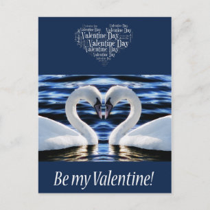 Cartão Postal Dois cisnes