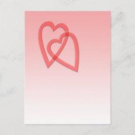 Cartão Postal Dois Corações Juntos Como Um