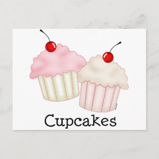Cartão Postal Dois Cupcakes grandes