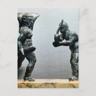 Cartão Postal Dois gladiadores em combate