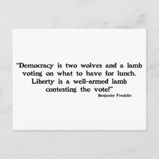 Cartão Postal Dois Lobos e uma Lambe