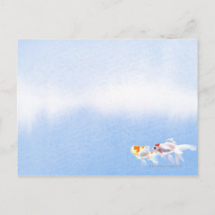 Cartão Postal Dois Peixes Goldfish