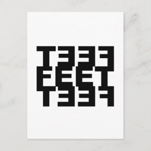 Cartão Postal Dois Pés Esquerdos