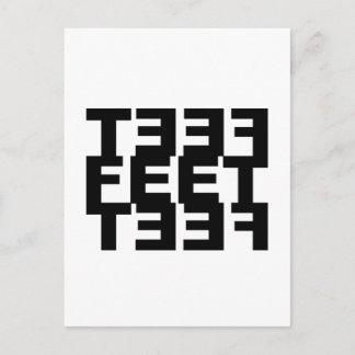 Cartão Postal Dois Pés Esquerdos