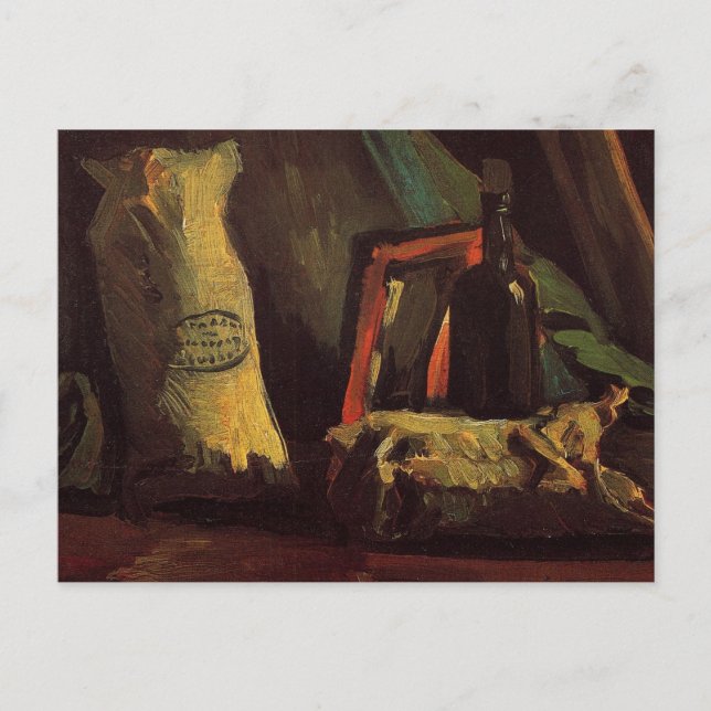 Cartão Postal Dois Sacks e uma Garrafa por Vincent van Gogh (Frente)