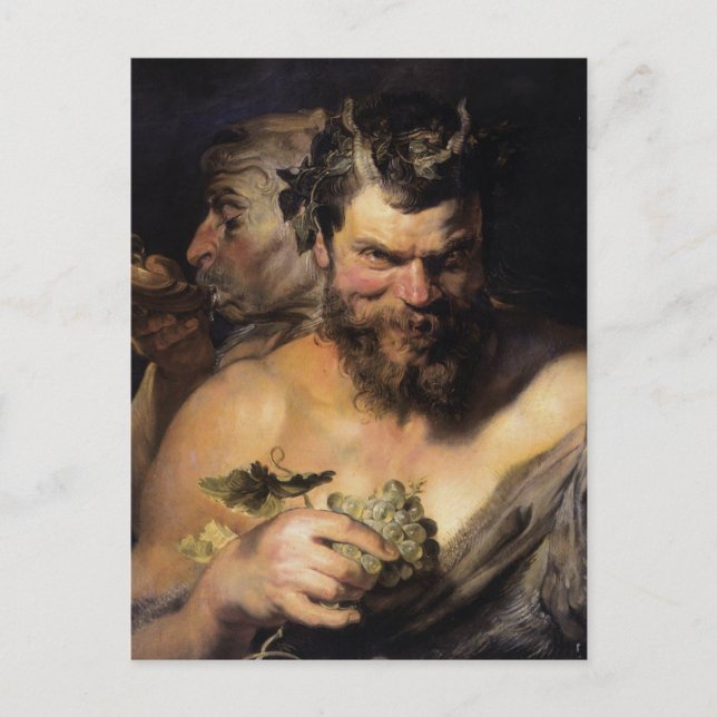 Cartão Postal Dois Satyres (Frente)