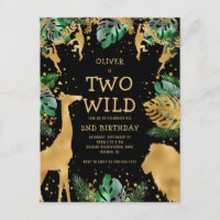 Dois Selvagens Aniversário de 2 anos Festa Verde D