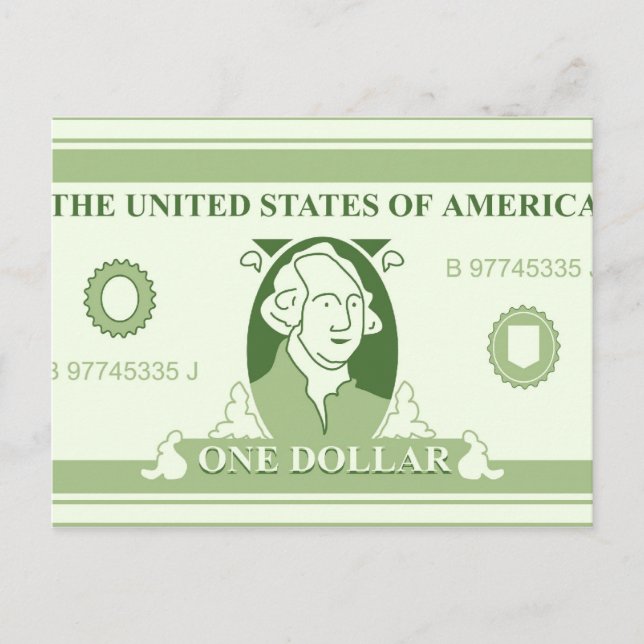 Cartão Postal Dólar Americano (Frente)