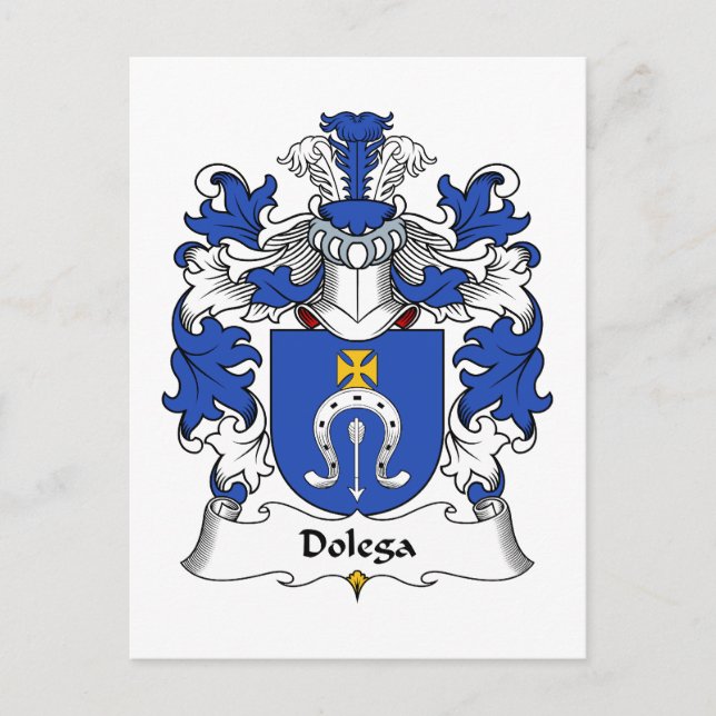 Cartão Postal Dolega Family Crest (Frente)