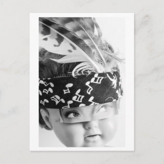 Cartão Postal Doll portrait Indian - Mudhead