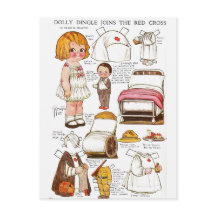 Dolly Dingle se junta à Red Cross Nursing PaperDol