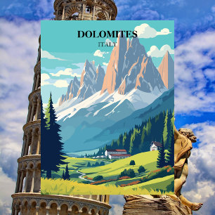 Cartão Postal Dolomitas Itália Montanhas Viagem