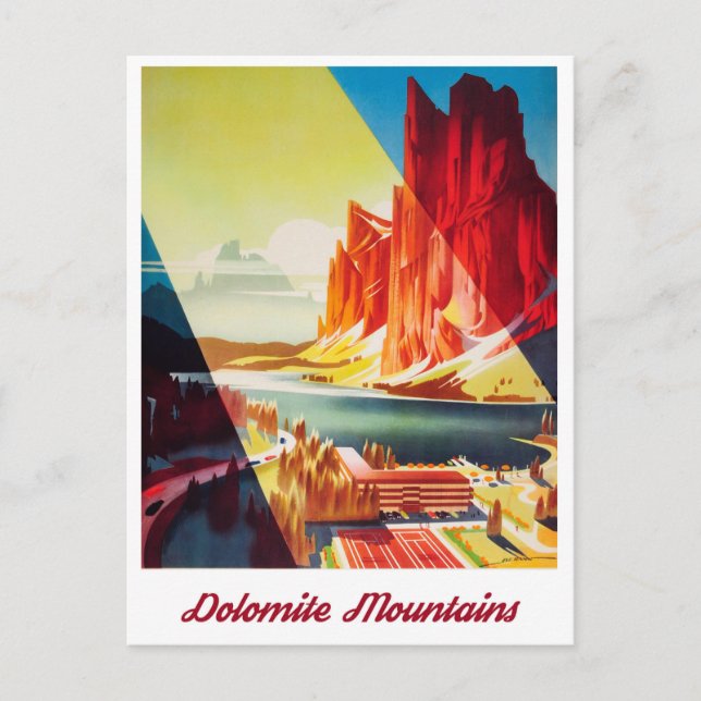 Cartão Postal Dolomite Mountain, Itália (Frente)