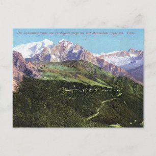 Cartão postal Dolomites Italiano Vintage