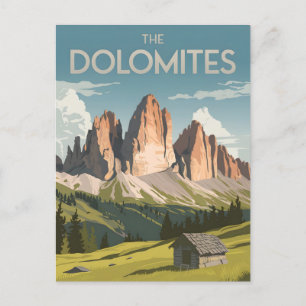 Cartão Postal Dolomites vintage