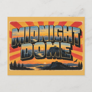 Cartão Postal Dome da Meia-Noite YT Ponto de Vista do Yukon Klon