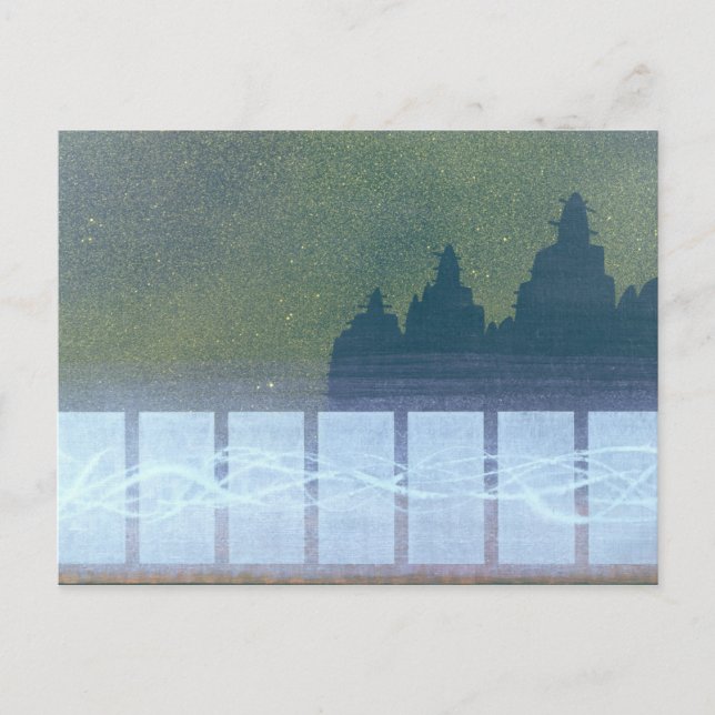 Cartão Postal Domingo à noite Djenne Mali (Frente)