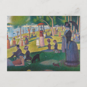 Cartão Postal Domingo à tarde na ilha de La Grande Jatte