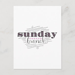 Cartão Postal Domingo Brunch