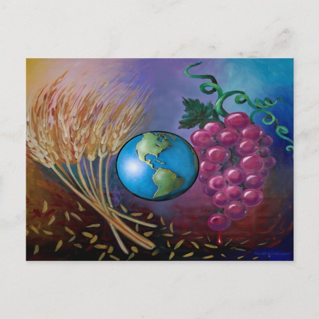 Cartão Postal Domingo da Comunidade Mundial (Frente)