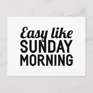 Cartão Postal Domingo de manhã