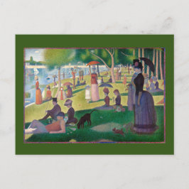 Cartão Postal Domingo em La Grande Jatte por Seurat, Belas Artes