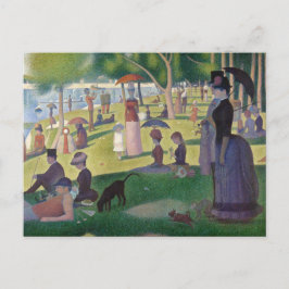 Cartão Postal Domingo na pintura de La Grande Jatte Seurat