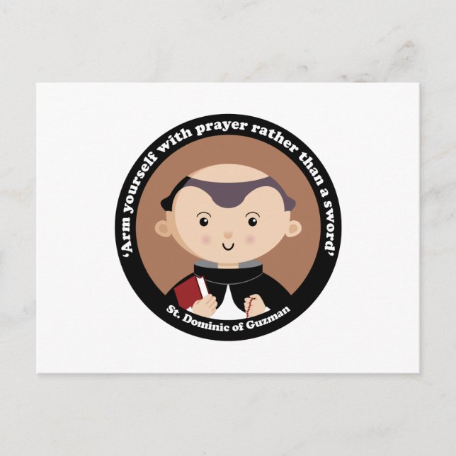 Cartão Postal Dominic de Guzman. (Frente)
