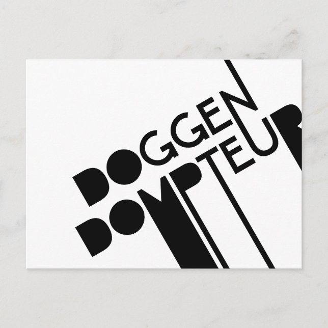 Cartão Postal Dompteur de Dogue (Frente)