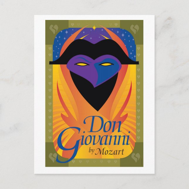 Cartão Postal Don Giovanni, Ópera (Frente)