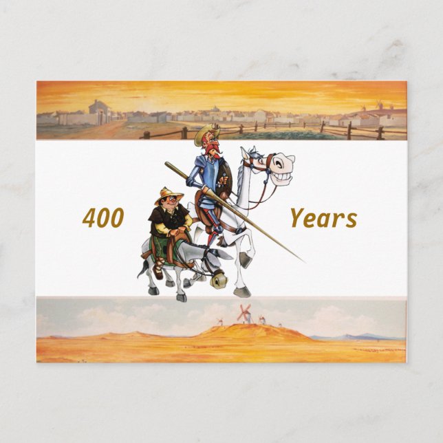 Cartão Postal DON QUIXOTE - Animação Cartoon Fundo (1979) (Frente)