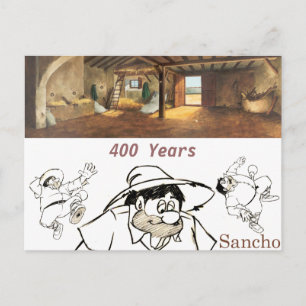 Cartão Postal DON QUIXOTE- Fundo de animação de desenho (1979)