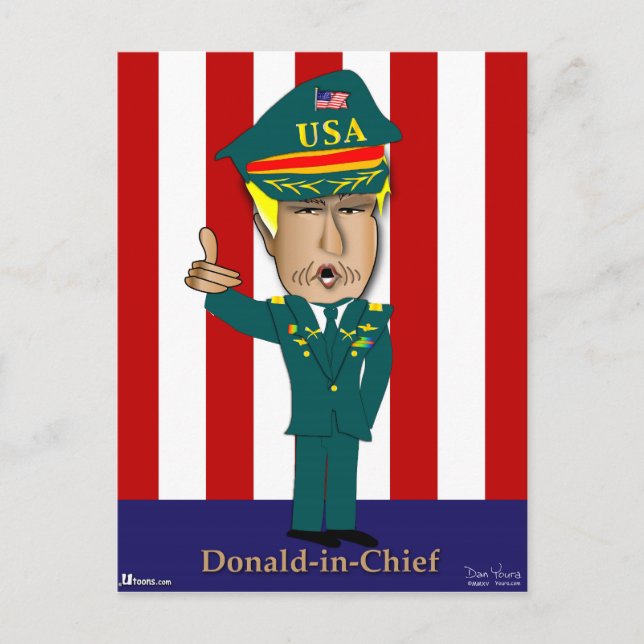 Cartão Postal Donald-In-Chefe (Frente)