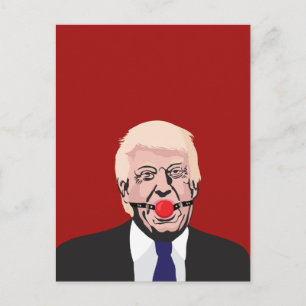 Cartão Postal Donald J. Trump com gag vermelha - DIY