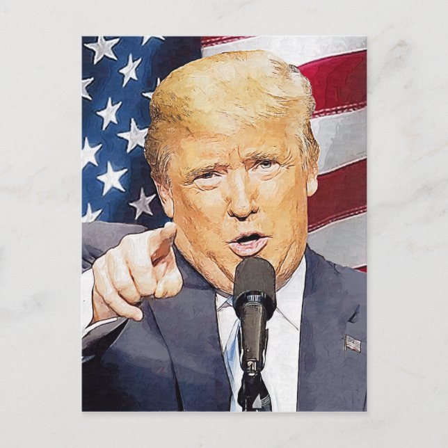 Cartão Postal Donald Trump (Frente)