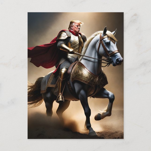 Cartão Postal Donald Trump 2024 Conservador Engraçado (Frente)