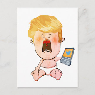 Cartão Postal Donald Trump Chorando bebê