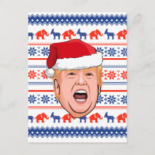 Cartão Postal DONALD TRUMP Christmas
