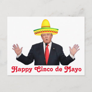 Cartão Postal Donald Trump Cinco de Mayo